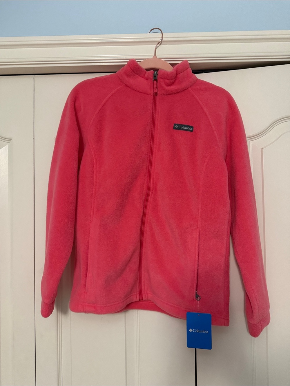 Columbia Kids Coral Pink Full-Zip Fleece Jacket
